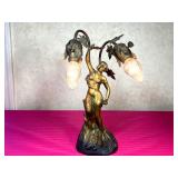 Art Nouveau Bronze Lamp