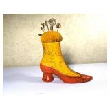 Antique Victorian Shoe Pin Cushion