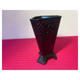 1930s McKee Black Amethyst Vase