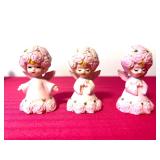 Vintage Pink Girl Figurines