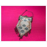 Mandalian Vintage Flapper Era Enamel Mesh Bag