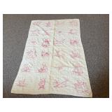 Large Vintage Floral Area Rug