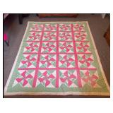 Vintage Hand-Pieced Quilt