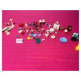Vintage 1940s Keystone of Boston Tin Dollhouse with Furniture