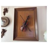 Antique Oak Corner Cupboard with Glass Doors