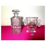 Vintage Cut Glass Floral Bowls