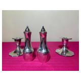 Elegant Silver-Plated Victorian Cruet Set