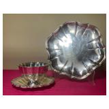 Set of Ornate Silver Trays