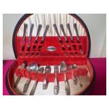 Vintage Silver Tea Set with Pot-Flair Roger Brothers