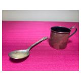 Stieff Pewter Jefferson Pitcher, Cups & Tray