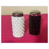 Vintage Hobnail Salt and Pepper Shakers