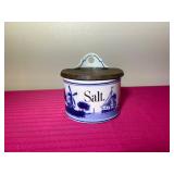 Vintage Delft Blue Salt Box-Made in German