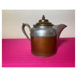 Vintage Copper Pewter Teapot/Coffee Pot