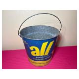 Vintage 'All'  Detergent Tin Bucket
