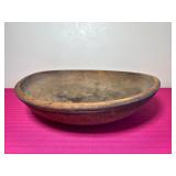 Antique Wood Dough Bowl