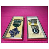 1965 & 1966 Oak Harbor Conservation Club Shooting Competition Medals in Original Packaging