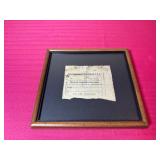 Confederate Wagon Transport Ticket