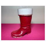 Vintage Paper Mache Santas Red Boot