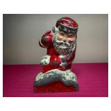Vintage Cast Iron Lucas County Bank Santa Bank-Toledo, Ohio