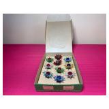 Vintage Glass Matchless Wonder Star Christmas Lights in Original Box