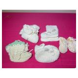 Vintage Handmade Baby Booties