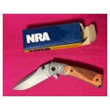 NRA Folding Knife with Box