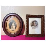 Vintage Wood  Framed Photographs