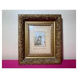 Antique Golden Ornate Frame with Family Phots