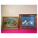 Vintage Framed Fruit Still Life Prints