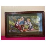Vintage Framed 1895 J. Ottman Lithograph Print