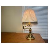 Vintage Brass Swing Arm Table Lamp