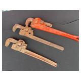 Assorted Vintage Pipe Wrenches