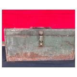 Vintage Metal Toolbox with Tools