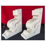 Pair of Vintage Wood Corbels