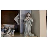 Lladro 4959 Mime Angel Porcelain Figurine