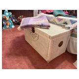 Vintage Wicker Storage Chest