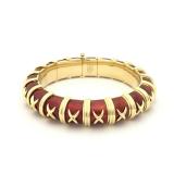 Vintage Estate Chunky Thick 18K Yellow Gold Necklace