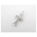Chrome Hearts Tiny Cross Diamond White Gold Pendant