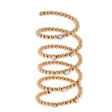 Elegant 18k Gold Diamond Spiral Ring