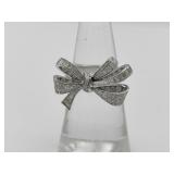 Graff Tildas Bow Diamond 18K White Gold Ring