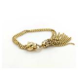 Cartier Panther Leopard Diamond Bead Tassel Unique 18K Gold Bracelet