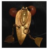 Ancient Gold & Agate Pendant - Greek/Sassanian