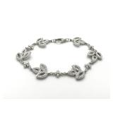 Harry Winston Lily Flower Cluster Diamond Platinum Bracelet