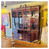 Flame Mahogany Breakfront