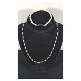 14k Baroque Freshwater Pearl Necklace & Bracelet