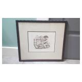 Charles Bragg Signed Print "Bird Vendor"