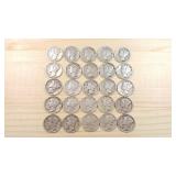 Twenty-Five Silver Mercury Dimes 1917-1941