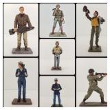 Lot of 7 Corgi Forward March WWII 1:32 Metal Figures