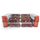 Eight Weathered ERTL HO Boxcar's With Freight