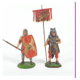 Russian Studio Roman Legionary With Scutum & Roman Vexillarius